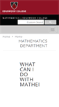 Mobile Screenshot of math.edgewood.edu