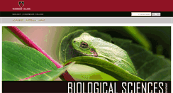 Desktop Screenshot of biology.edgewood.edu