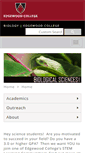 Mobile Screenshot of biology.edgewood.edu