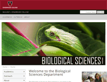 Tablet Screenshot of biology.edgewood.edu