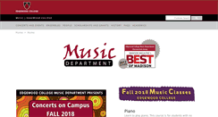 Desktop Screenshot of music.edgewood.edu