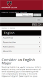 Mobile Screenshot of english.edgewood.edu
