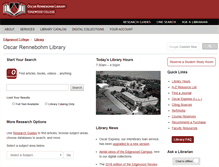 Tablet Screenshot of library.edgewood.edu